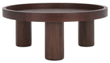 Safavieh Meek 3 Leg Round Coffee Table Brown COF6603B