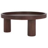 Safavieh Meek 3 Leg Round Coffee Table Brown COF6603B