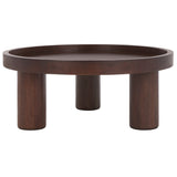 Safavieh Meek 3 Leg Round Coffee Table Brown COF6603B