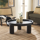 Safavieh Meek 3 Leg Round Coffee Table Black COF6603D