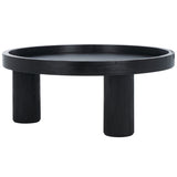 Safavieh Meek 3 Leg Round Coffee Table Black COF6603D