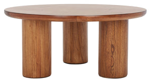 Safavieh Mork 3-Leg Round Coffee Table - Rustic-Chic Centerpiece With Tripod Base For Stylish Living Spaces Natural COF6604A