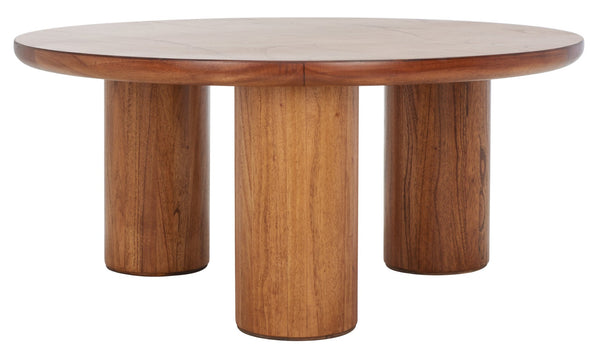 Safavieh Mork 3-Leg Round Coffee Table - Rustic-Chic Centerpiece With Tripod Base For Stylish Living Spaces Natural COF6604A