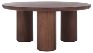 Safavieh Mork 3 Leg Round Coffee Table Brown COF6604B