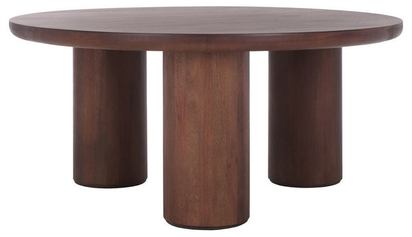 Safavieh Mork 3 Leg Round Coffee Table Brown COF6604B