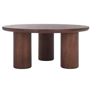 Safavieh Mork 3 Leg Round Coffee Table Brown COF6604B