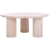 Safavieh Mork 3 Leg Round Coffee Table White Wash COF6604C