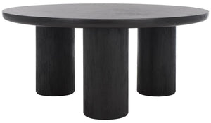 Safavieh Mork 3 Leg Round Coffee Table Black COF6604D