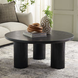 Safavieh Mork 3 Leg Round Coffee Table Black COF6604D