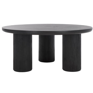 Safavieh Mork 3 Leg Round Coffee Table Black COF6604D