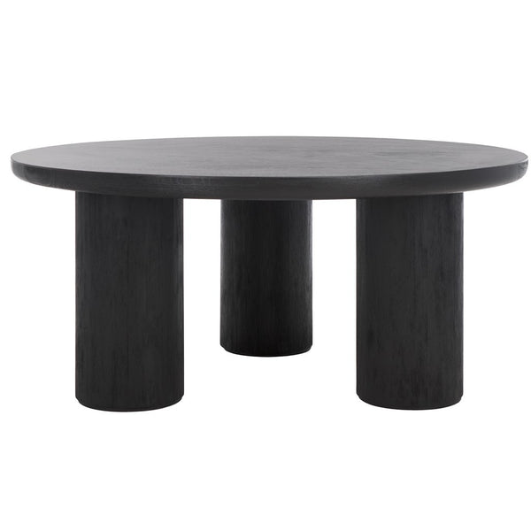 Safavieh Mork 3 Leg Round Coffee Table Black COF6604D