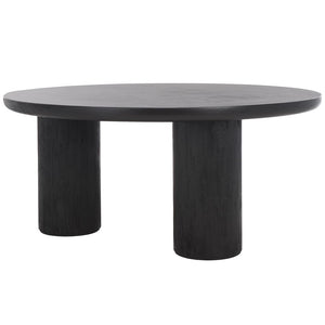 Safavieh Mork 3 Leg Round Coffee Table Black COF6604D