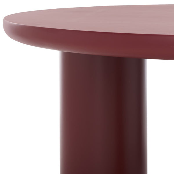 Safavieh Mork 3 Leg Round Coffee Table Bordeaux COF6604E