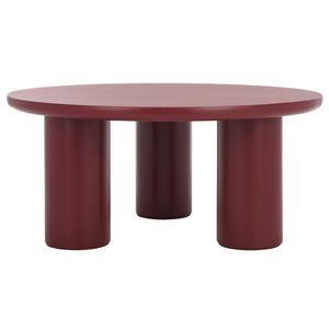 Safavieh Mork 3 Leg Round Coffee Table Bordeaux COF6604E
