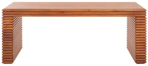 Safavieh Virginie Coffee Table - Elegant Bayur Wood Base With Gold Legs, Perfect For Modern Living Spaces! COF6607A