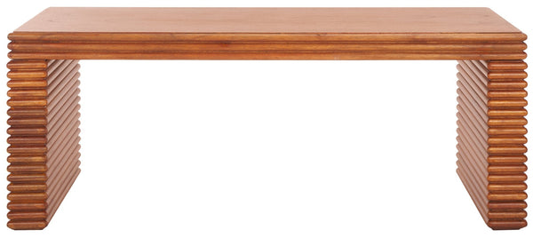 Safavieh Virginie Coffee Table - Elegant Bayur Wood Base With Gold Legs, Perfect For Modern Living Spaces! COF6607A