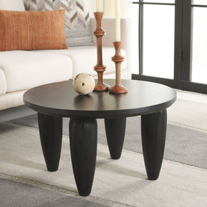 Safavieh Marthe Coffee Table - Contemporary Black & Gold Design, Durable Bayur Wood, Chic Living Room Centerpiece COF6609A