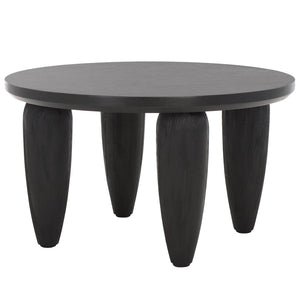 Safavieh Marthe Coffee Table - Contemporary Black & Gold Design, Durable Bayur Wood, Chic Living Room Centerpiece COF6609A