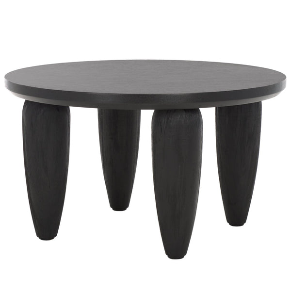 Safavieh Marthe Coffee Table - Contemporary Black & Gold Design, Durable Bayur Wood, Chic Living Room Centerpiece COF6609A