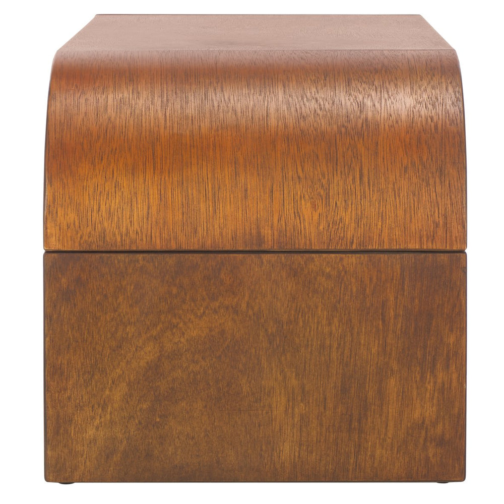 Safavieh Liasonya Curved Coffee Table – Contemporary Elegance Meets Functionality For Your Living Space Decor Natural Wood, Mdf,Veneer Meranti Cof6610a