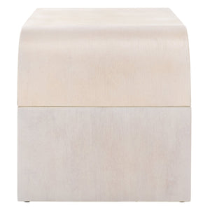 Safavieh Liasonya Curved Coffee Table – Contemporary Elegance Meets Functionality For Your Living Space Decor White Washed Wood, Mdf,Veneer Meranti Cof6610b