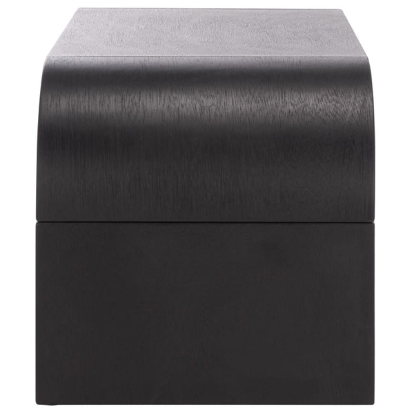 Safavieh Liasonya Curved Coffee Table – Modern Sculptural Design In Quality Wood For Stylish Living Spaces Black COF6610C