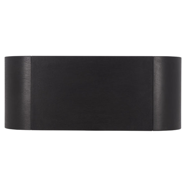 Safavieh Liasonya Curved Coffee Table – Modern Sculptural Design In Quality Wood For Stylish Living Spaces Black COF6610C