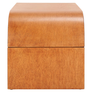 Safavieh Liasonya Curved Coffee Table – Contemporary Elegance Meets Functionality For Your Living Space Decor Light Natural , Wood, Mdf,Veneer Meranti Cof6610d