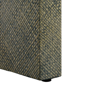 Pipat Curved Pandan Coffee Table With Woven Webbing And Warm Wood Finish For Coastal Boho Homes