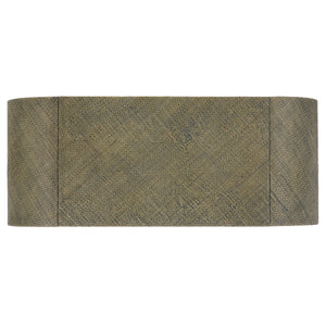 Pipat Curved Pandan Coffee Table With Woven Webbing And Warm Wood Finish For Coastal Boho Homes