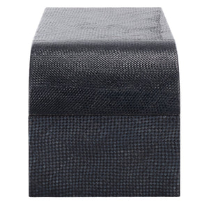 Pipat Curved Pandan Coffee Table With Woven Webbing And Warm Wood Finish For Coastal Boho Homes