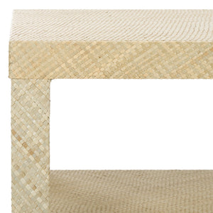 Safavieh Apis Raffia 2 Shelf Coffee Table In Natural - Stylish, Durable, And Perfect For Home Organization! Natural Wood,Mdf And Tikar Pandan Cof6612a