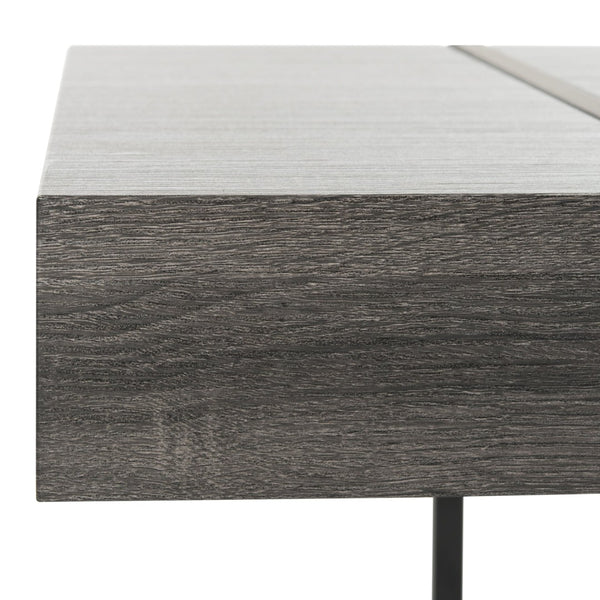 Safavieh Tristan Modern Rectangular Coffee Table - Sculptural Minimalist Design For Contemporary Spaces Black/Black Metal Legs COF7000A