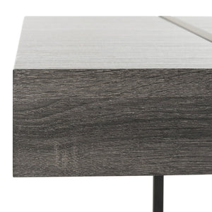 Safavieh Tristan Modern Rectangular Coffee Table - Sculptural Minimalist Design For Contemporary Spaces Black/Black Metal Legs COF7000A