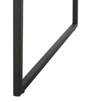 Safavieh Tristan Modern Rectangular Coffee Table - Sculptural Minimalist Design For Contemporary Spaces Black/Black Metal Legs COF7000A