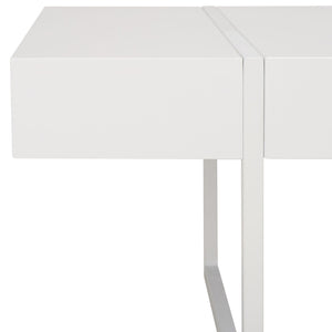Safavieh Tristan Modern Rectangular Coffee Table - Sculptural Minimalist Design For Contemporary Spaces White COF7000E