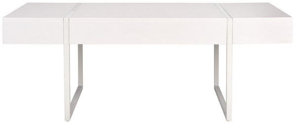 Safavieh Tristan Rectangular Modern Coffee Table White Wood COF7000E