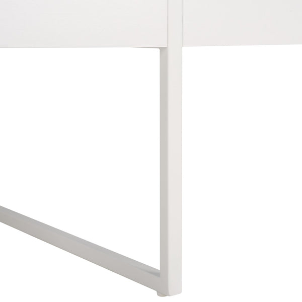 Safavieh Tristan Modern Rectangular Coffee Table - Sculptural Minimalist Design For Contemporary Spaces White COF7000E