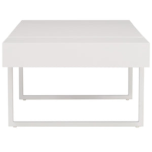 Safavieh Tristan Modern Rectangular Coffee Table - Sculptural Minimalist Design For Contemporary Spaces White COF7000E