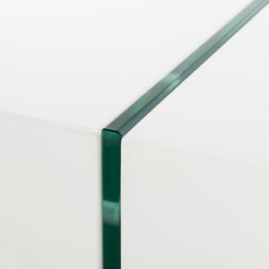 Safavieh Jacob Modern Coffee Table With Glass Legs – Sleek Rectangular Design For Contemporary Living Spaces White/Glass Legs COF7001A