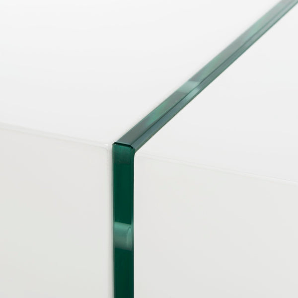 Safavieh Jacob Modern Coffee Table With Glass Legs – Sleek Rectangular Design For Contemporary Living Spaces White/Glass Legs COF7001A