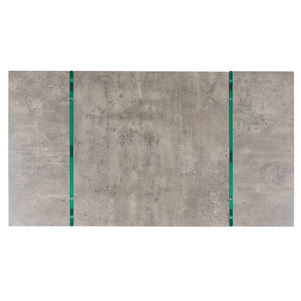 Safavieh Jacob Modern Coffee Table With Glass Legs – Sleek Rectangular Design For Contemporary Living Spaces Light Concrete / Clear Glass Legs COF7001D