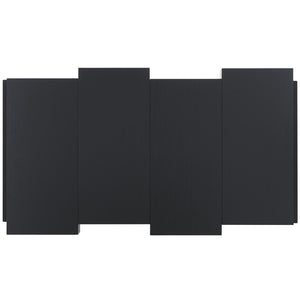 Safavieh Alexander Rectangular Contemporary Rustic Coffee Table Black Stripe /Black Wood COF7005B