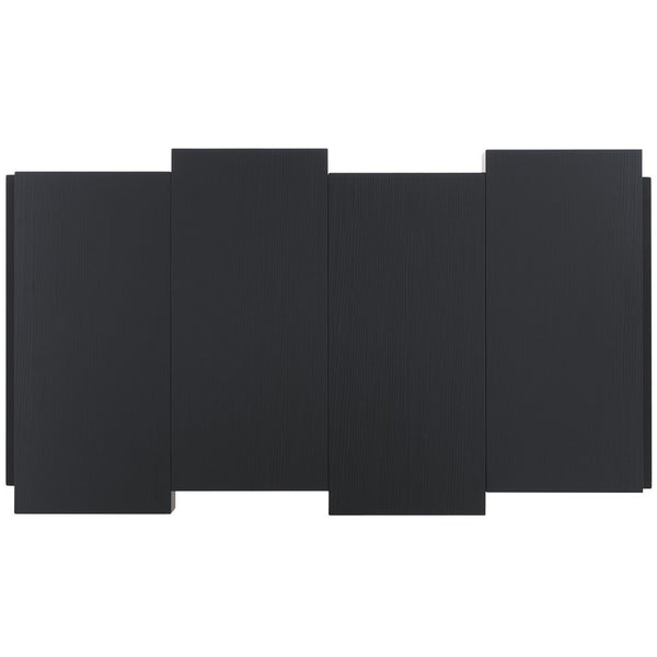 Safavieh Alexander Rectangular Contemporary Rustic Coffee Table Black Stripe /Black Wood COF7005B