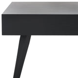 Safavieh Cedric Rectangular Midcentury Modern Coffee Table Black Stripe / Black Wood COF7007C