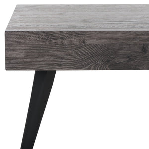 Safavieh Cedric Rectangular Mid-Century Modern Coffee Table – Stylish Scandinavian Design For Any Living Space Black Oak / Black COF7007D