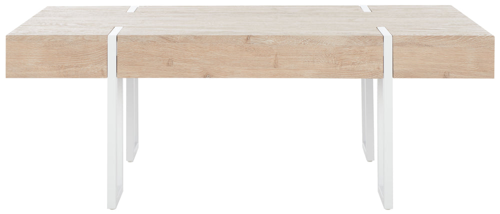 Safavieh Aberton Coffee Table  XII23 Natural / White Mdf COF7009A