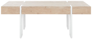 Safavieh Aberton Coffee Table  XII23 Natural / White Mdf COF7009A