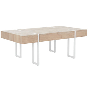 Safavieh Aberton Coffee Table  XII23 Natural / White Mdf COF7009A