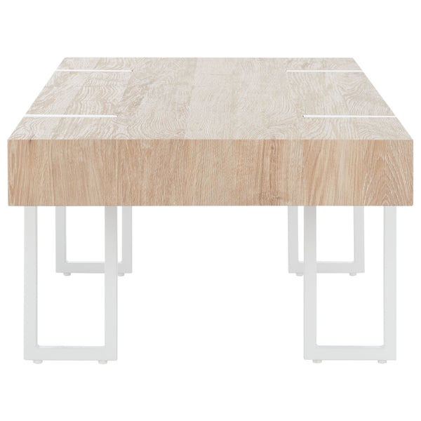 Safavieh Aberton Coffee Table  XII23 Natural / White Mdf COF7009A